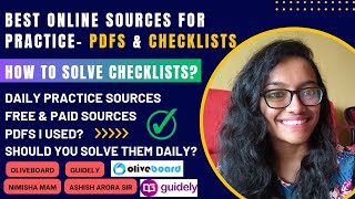 BEST ONLINE sources for Practice- Checklists & PDFs | Oliveboard | Guidely | Ashish arora #ibps