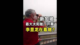 新加坡最大太阳能供电厂开幕，李显龙亲临现场打call