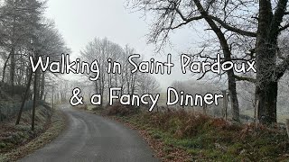 The simple way we find good wine in france, dinner and a walk in Saint Pardoux.