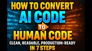 How To Convert AI Code To Human Code: Clean, Readable, Production-Ready In 7 Steps