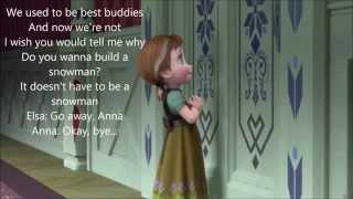 Do You Want to Build a Snowman? (w/ lyrics) From Disney's "Frozen"