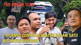 PANTASKAH DISEBUT SEBUAH REKOR ?? 14 ORANG CONTENT CREATOR PAPAN ATAS DALAM SATU BIS MIYOR SENOPATI