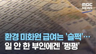 환경 미화원 급여는 '슬쩍'…일 안 한 부인에겐 '펑펑' (2021.04.27/뉴스데스크/MBC)