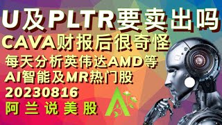 [阿兰说美股]#U #PLTR 要卖吗? #cava 财报后走得很怪？#amd #nvda 能买吗？#oxy #cmg  直播中网友个股解答