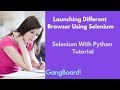 Launching Different Browser Using Selenium | Selenium With Python Tutorial For Beginners