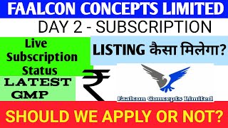 Faalcon Concepts Limited Ipo🔴Faalcon Concepts Limited Ipo Review🔴Falcon Concepts