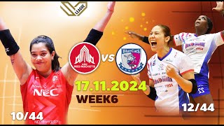 อัจฉราพร vs ทัดดาว นุกนิก รอบ2!! NEC REDROCKETS vs PFU วอลเลย์บอล SV LEAGUE 17-11-2024 WEEK6