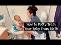 How We Potty Trained Our Baby from Birth Using Elimination Communication!