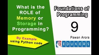 Role of Memory and Storage in Programming by example using Python Code
