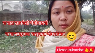 नयाव साननैसो गैयोयावनो#Basumatary Anamika# New bodo# vlog video# village life style😊❤