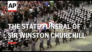 THE STATE FUNERAL OF SIR WINSTON CHURCHILL - 1965