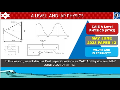 AS LEVEL PHYSICS 9702 PAPER 1 | May/June 2023 | Paper 13 | 9702/13/M/J ...