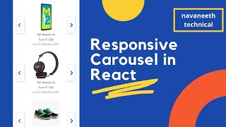 react slick flipkart multiItem responsive slider in react(2021).