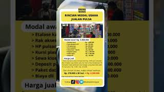 Rincian modal usaha jualan pulsa