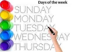 Sunday Monday Tuesday Wednesday Thursday Friday. Learn days of the week in english and hindi.