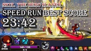 [Skul : The hero slayer] Speedrun New Record 23:42 스컬 더 히어로 슬레이어 스피드런 23분 42초 무편집본!!