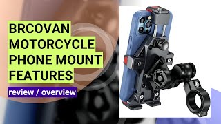 Review of the BRCOVAN Motorcycle Phone Mount: Secure, Sturdy, and Anti-Theft!