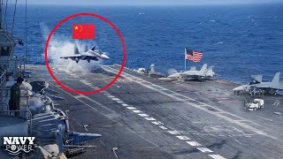 SHOCKING TRUTH: Behind A Chinese Fighter Tried to Land on a US Aircraft Carrier!