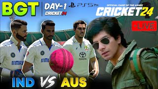 Playing BGT Until India Won Test 1 Day 1 | Cricket 24 (Hardcore Mode) Live 🎮🔥