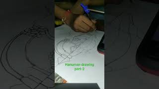 cute Hanuman ji drawing 🥰||drawing #hanuman #tutorial #shorts feed #shorts #short#trendingshorts