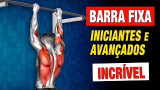 BARRA FIXA do INICIANTE ao AVANÇADO - 10 BENEFÍCIOS e 9 VARIAÇÕES - Vão te IMPRESSIONAR!