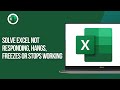 Solved Excel not responding, hangs, freezes or stops working in Windows 11