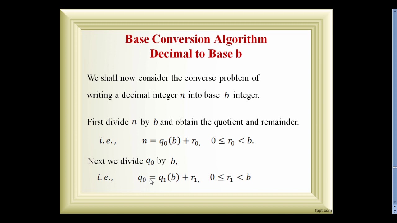 LECTURE 2 BASE B REPRESENTATIONS - YouTube