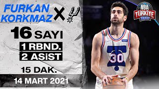 Furkan Korkmaz | 16 Sayı | 76ers X Spurs (14 Mart 2021)