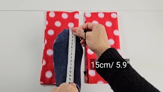 Easy and fast way to sew slippers in 10 minutes | Sewing ideas