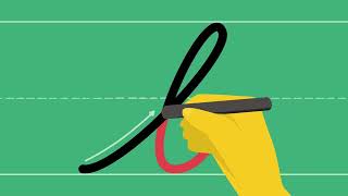 How to write a cursive letter "b" in lowercase