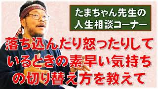 【たまちゃんに質問】落ち込んだり怒ったりしているときの素早い気持ちの切り替え方を教えて