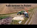 Kalk streuen | Fendt 820 & John Deere 6620 | Landwirtschaft in Polen