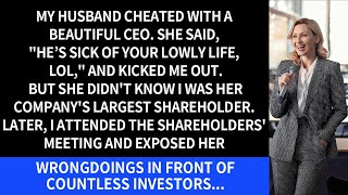 My husband cheated with a beautiful CEO and kicked me out. But they didn't know my other side...