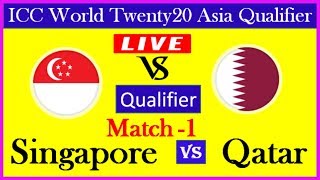 Live Score: Singapore vs Qatar | ICC World Twenty20 Asia Qualifier  | Live Cricket Match Today | T20