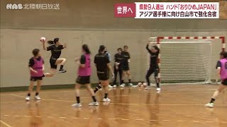 ハンドボール女子日本代表　アジア選手権へ強化合宿