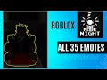 ROBLOX ONE MORE NIGHT *ALL 35 EMOTES* (UPDATED)