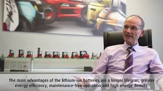 Linde Forklift Trucks Powered by Lithium-ION Batteries at Danone