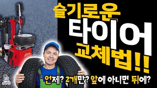 How to change tires wisely!! - Is more than ***mm waste? / How to read the wear limit line