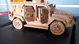 Miniatur Wood carving Jeep Hummer for sale very cheap