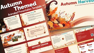 Create Stunning Fall-Themed Presentations with Our Animated Autumn PowerPoint Template! 🍁