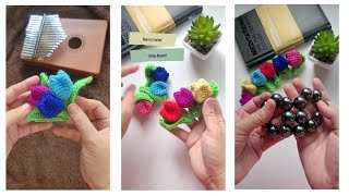 How to Crochet Mini Tulips Fridge Magnet