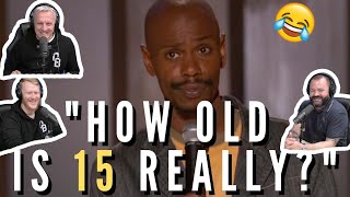 Dave Chappelle - How Old Is Fifteen Really? REACTION!! | OFFICE BLOKES REACT!!