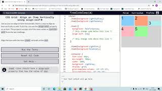 Tutorial 11 - align item vertically using align self - free code camp (Explained)