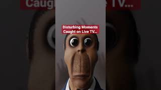Disturbing Moments Caught on Live TV 🤭 #creepy #scarystories