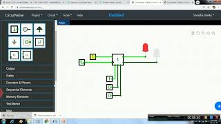 Flip flop implementation on Circuitverse software