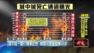 城中城大火／為何釀46死？ 樓層防火門竟全被拆去賣