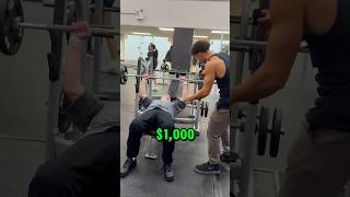 73yr vs 20yr bench press for $1,000💪🏽‼️