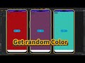 Android studio | Generate a random color with java