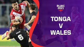 Tonga play Wales in Round 2 in Group D | RLWC2021 Cazoo Match Highlights