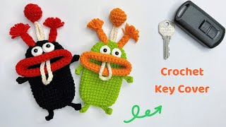 Crochet Key Cover 🔑 | Key Case Amigurumi | Móc Bọc Chìa Khoá